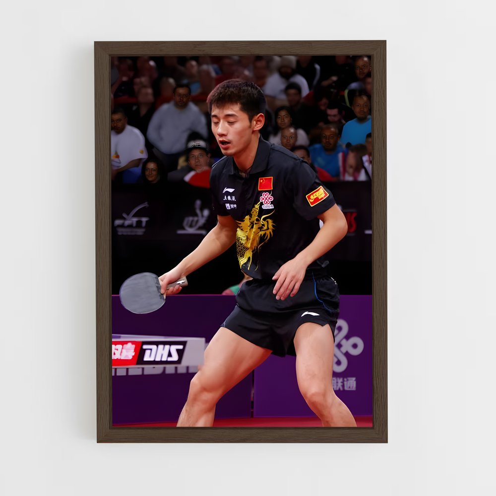 Poster Zhang jike – affiche Tennis de table (vue 5)